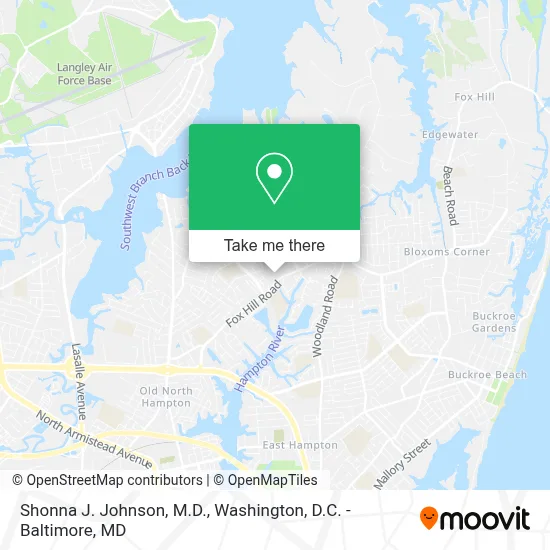 Shonna J. Johnson, M.D. map