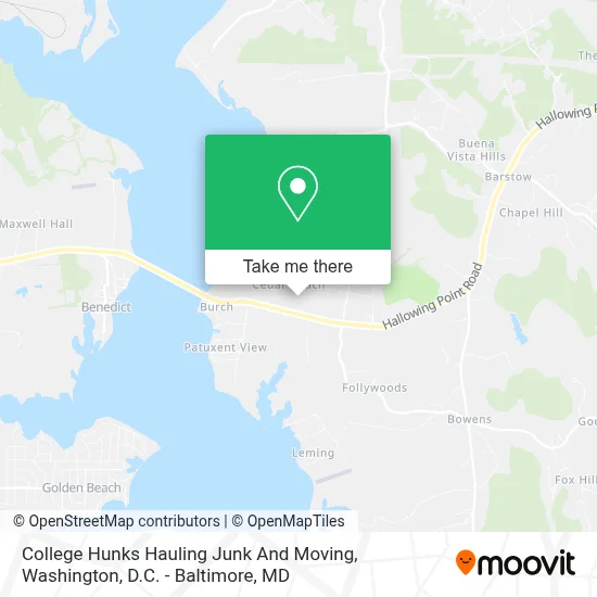 College Hunks Hauling Junk And Moving map