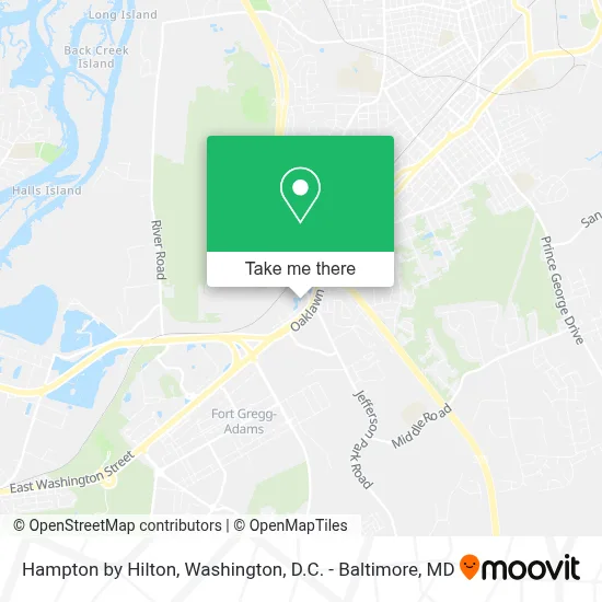 Hampton by Hilton map