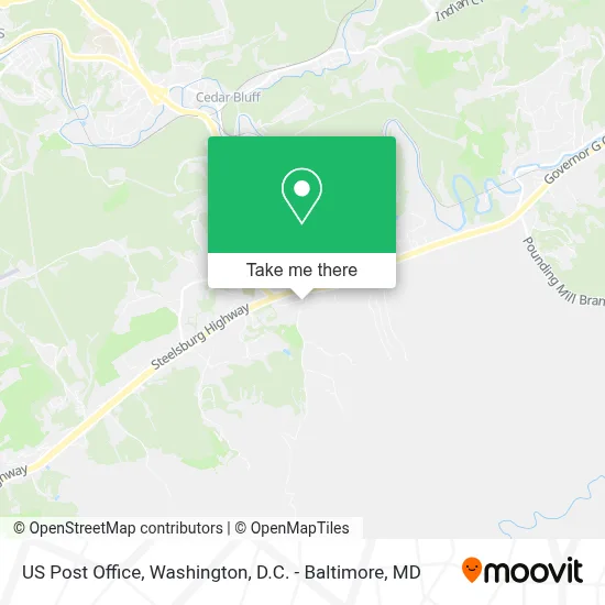 Us Post Office map