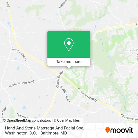 Hand And Stone Massage And Facial Spa map