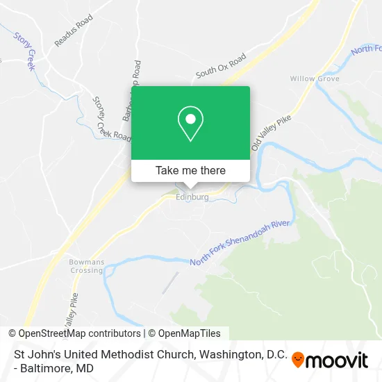 St John's United Methodist Church map