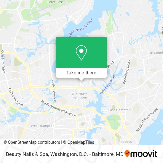 Beauty Nails & Spa map