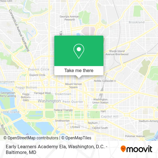 Early Learners Academy Ela map