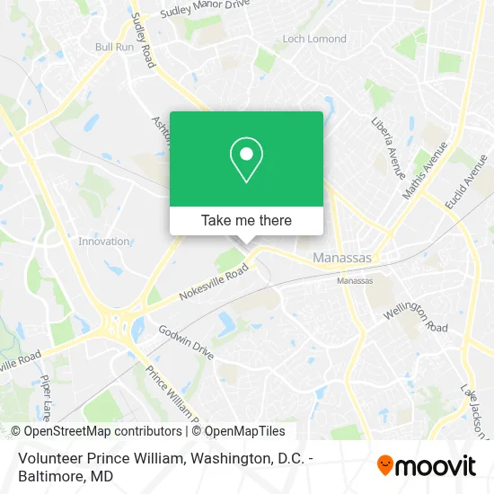 Volunteer Prince William map