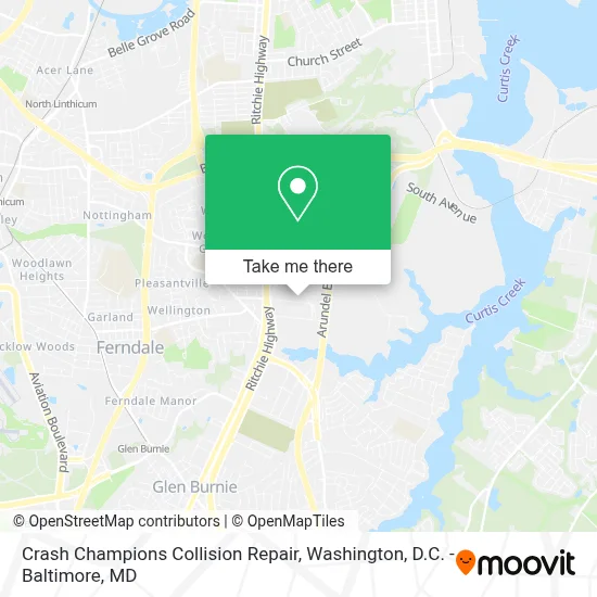 Crash Champions Collision Repair map