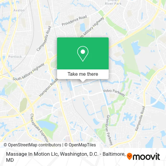Massage In Motion Llc map