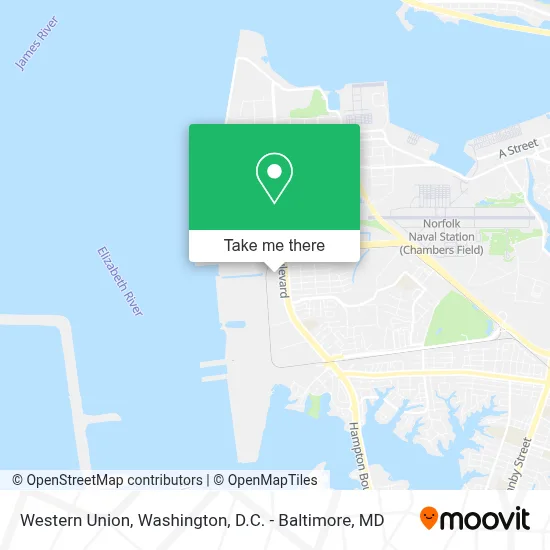 Western Union map