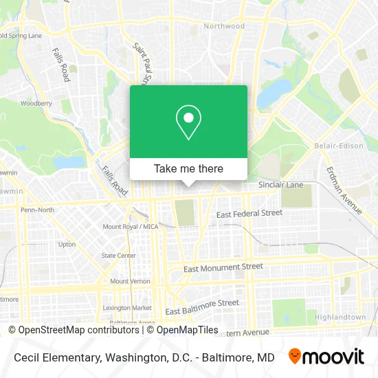 Cecil Elementary map