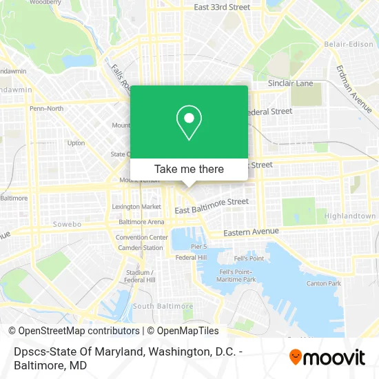 Dpscs-State Of Maryland map