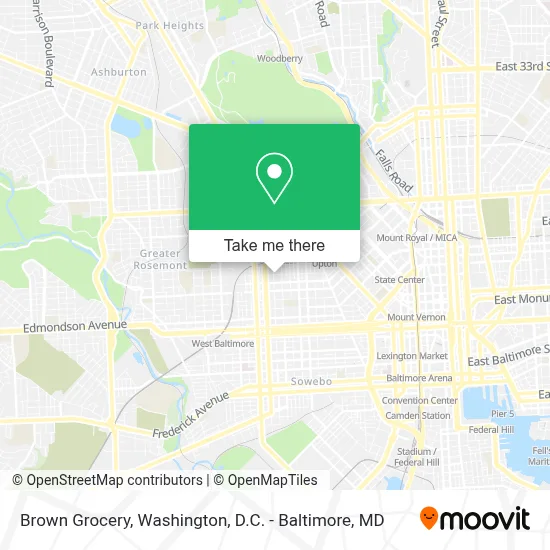 Brown Grocery map