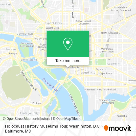 Holocaust History Museums Tour map