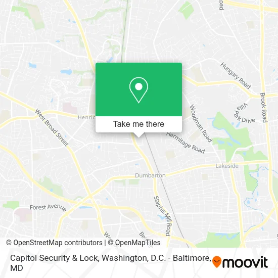 Capitol Security & Lock map