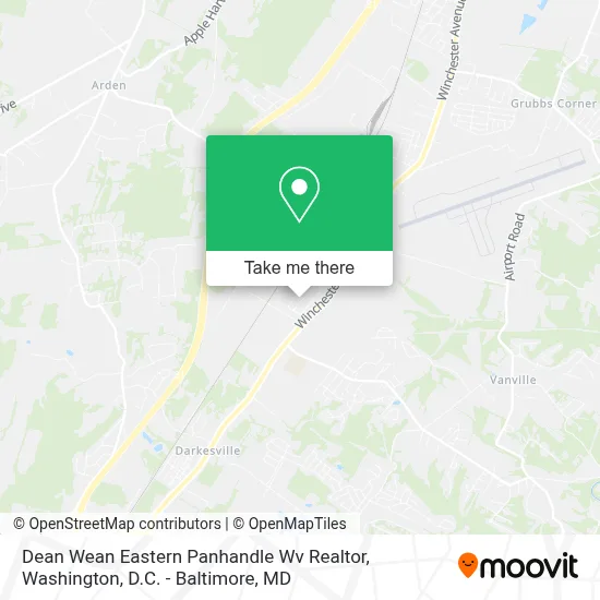 Dean Wean Eastern Panhandle Wv Realtor map