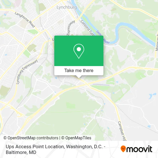 Ups Access Point Location map