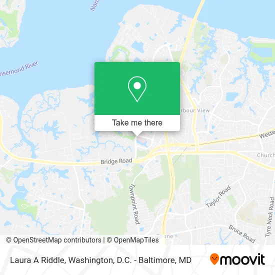 Laura A Riddle map
