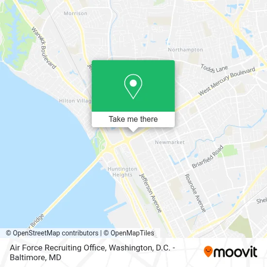 Air Force Recruiting Office map