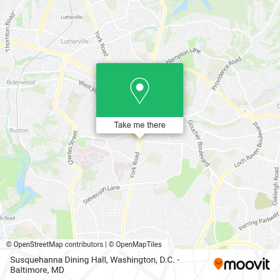 Susquehanna Dining Hall map