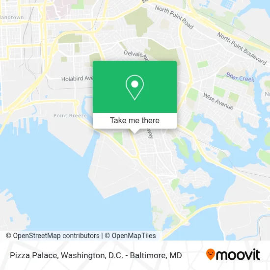Pizza Palace map