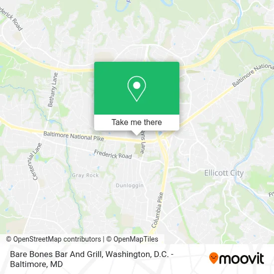 Bare Bones Bar And Grill map