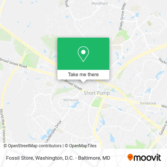 Fossil Store map
