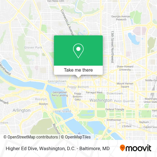 Higher Ed Dive map