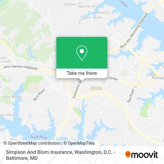 Simpson And Blom Insurance map