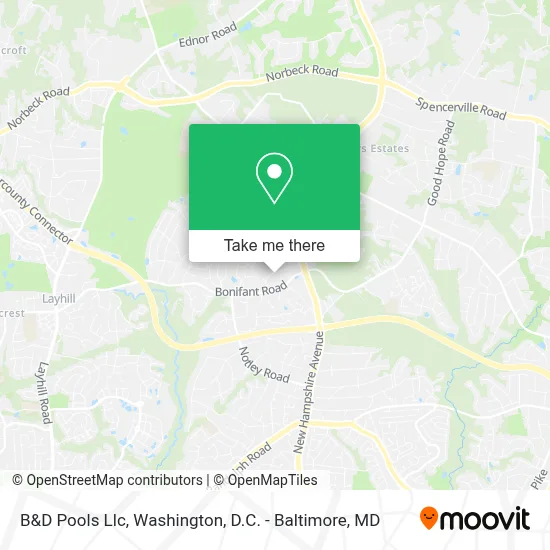 B&D Pools Llc map