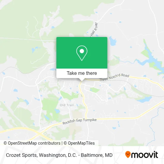 Crozet Sports map