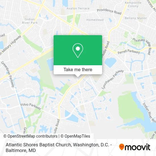 Atlantic Shores Baptist Church map
