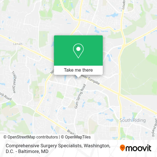 Comprehensive Surgery Specialists map