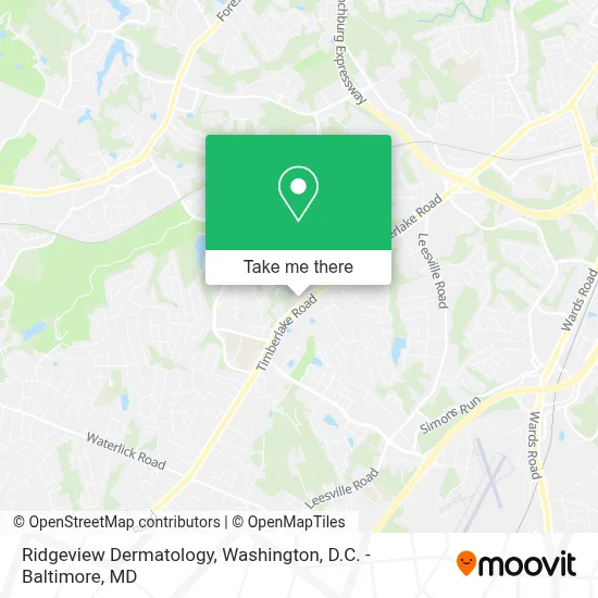 Ridgeview Dermatology map