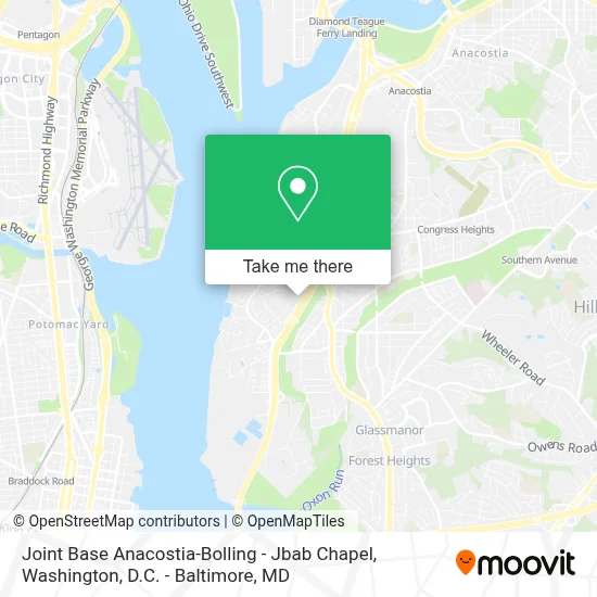 Joint Base Anacostia-Bolling - Jbab Chapel map