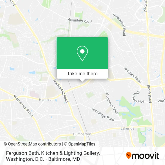Ferguson Bath, Kitchen & Lighting Gallery map