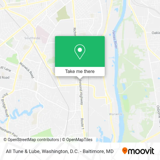 All Tune & Lube map