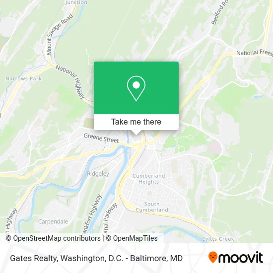 Gates Realty map