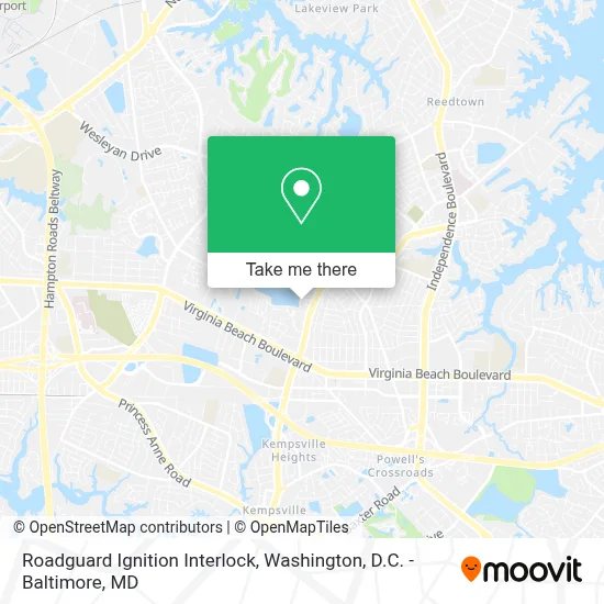 Roadguard Ignition Interlock map