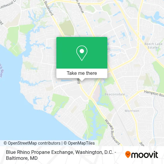 Blue Rhino Propane Exchange map