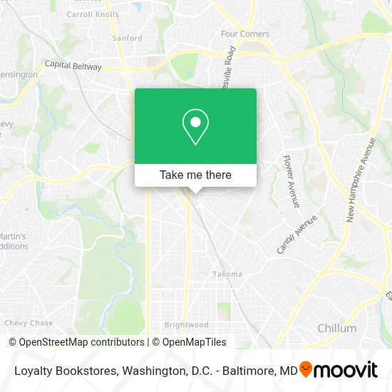 Loyalty Bookstores map