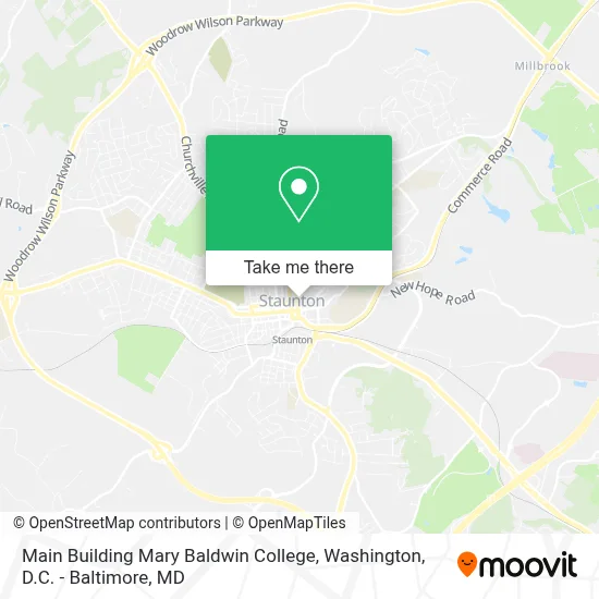 Main Building Mary Baldwin College map