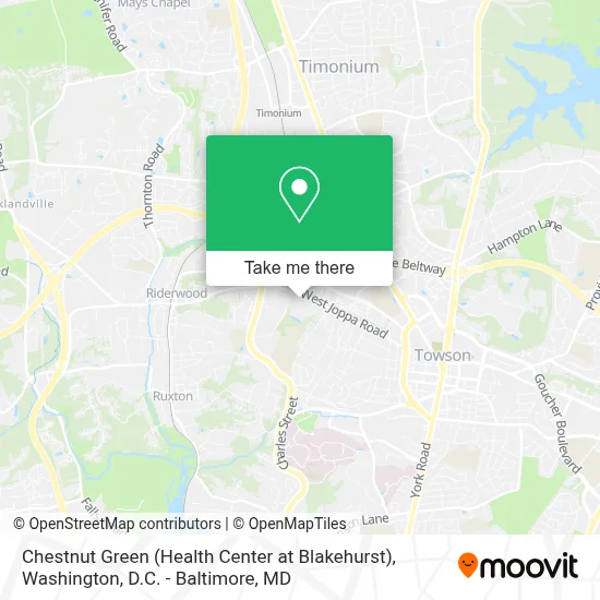 Chestnut Green (Health Center at Blakehurst) map