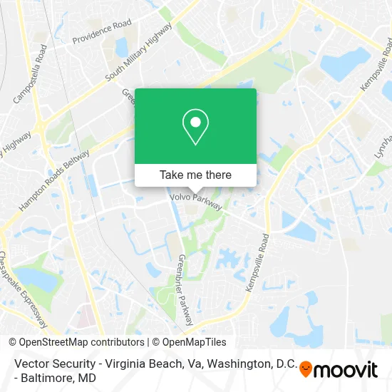 Vector Security - Virginia Beach, Va map