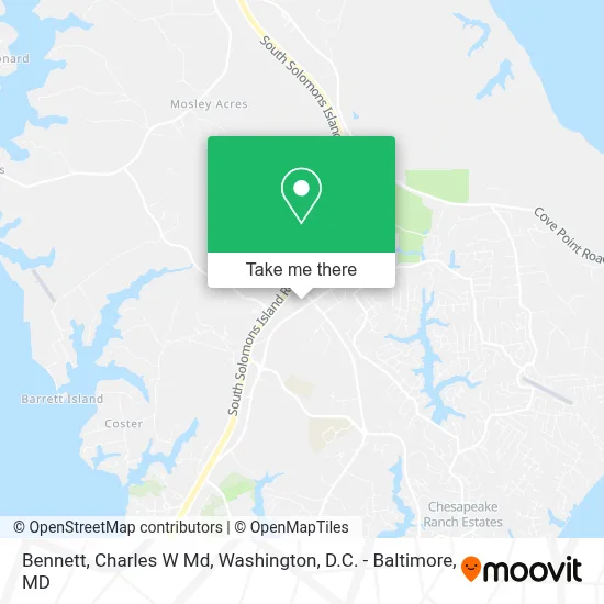 Bennett, Charles W Md map