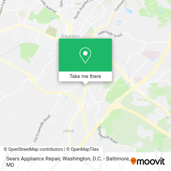 Sears Appliance Repair map