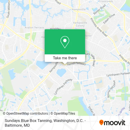 Sundays Blue Box Tanning map