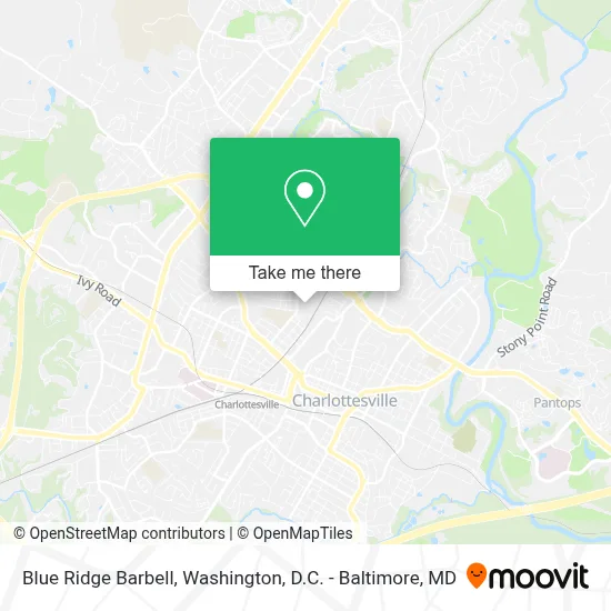 Blue Ridge Barbell map
