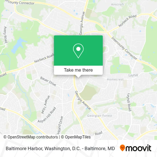 Baltimore Harbor map