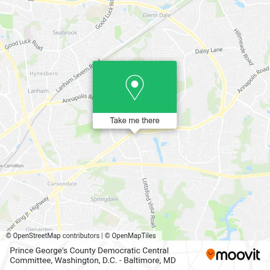Prince George's County Democratic Central Committee map