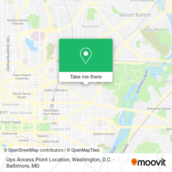 Ups Access Point Location map