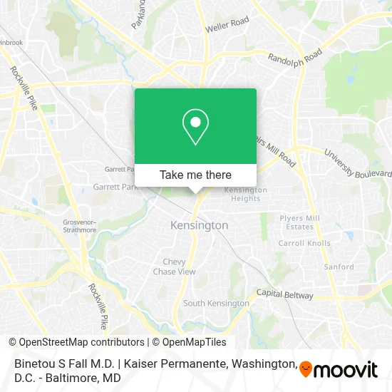 Binetou S Fall M.D. | Kaiser Permanente map